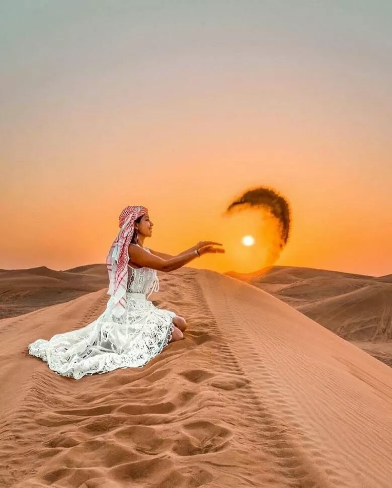 عکس صحرای دبی 